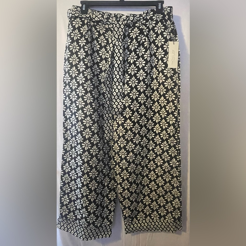 NWT Rachel Zoe Linen Wide Leg, Self Tie Pants - Size XL (14-16)